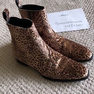 Oro Los Angeles “Leo” Velvet Chelsea Boots